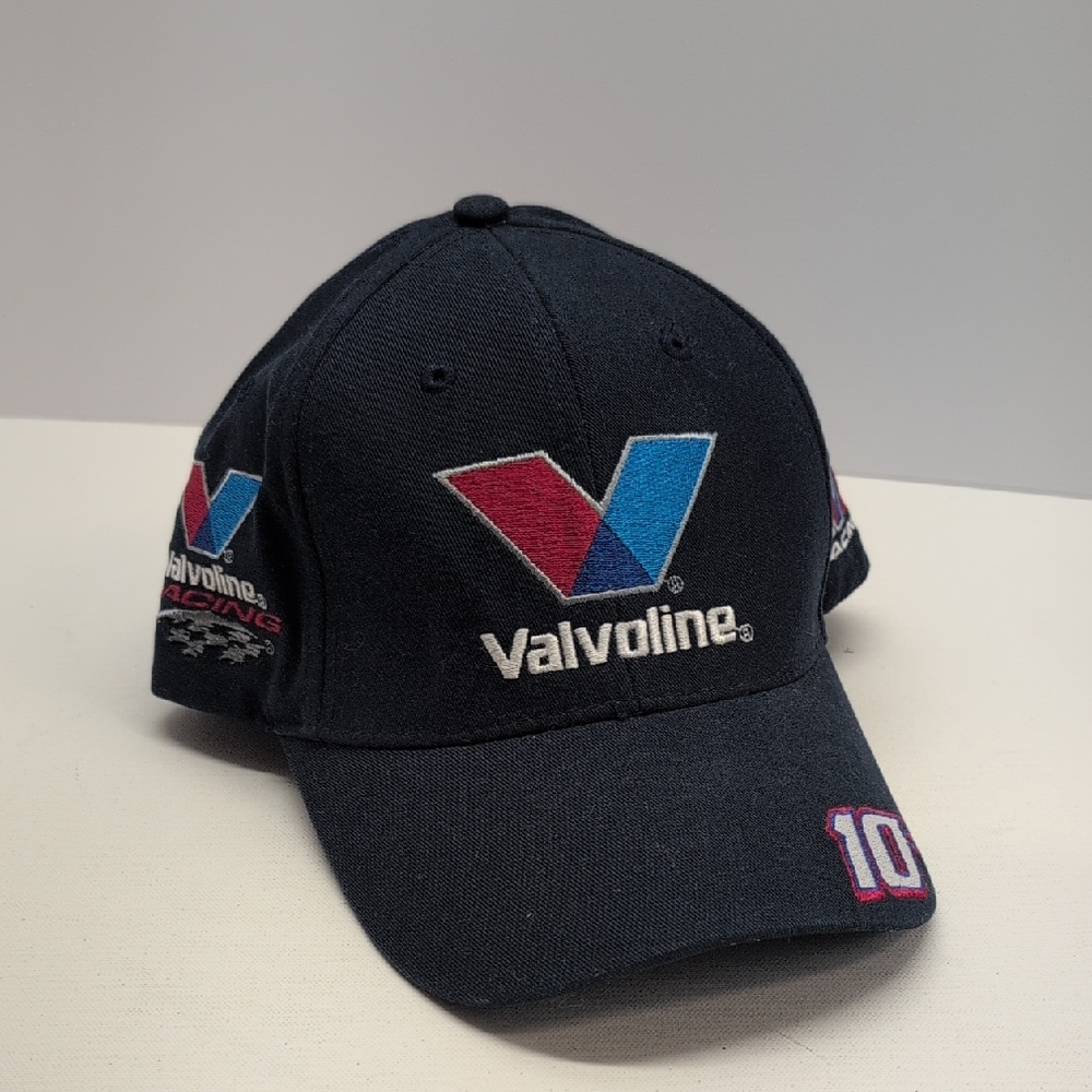 Vintage Valvoline Racing NASCAR Hat #10 Embroidered Adjustable Cap